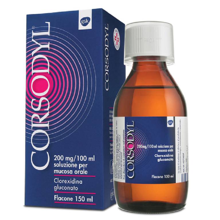 CORSODYL*SOLUZ 150ML 200MG/100