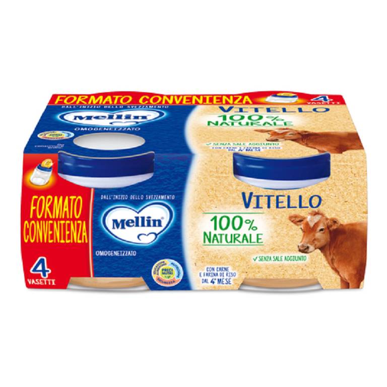 MELLIN OMOG VITELLO 4X80G