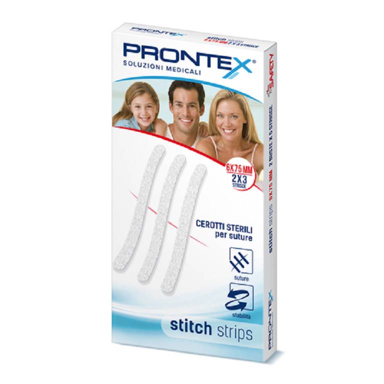 PRONTEX STITCH STRIPS 6X75 10P